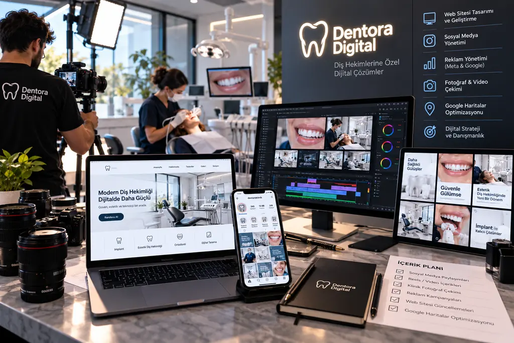 Diş kliniği için içerik prodüksiyonu